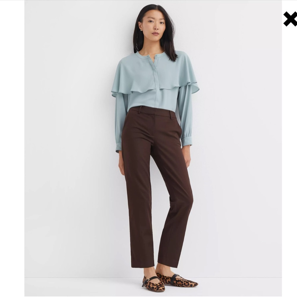 LOFT The River Slim Brown pant size 4